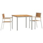 vidaXL Ensemble de salle à manger pour jardin 3 Pièces