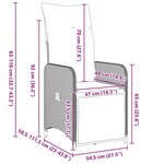 vidaXL Ensemble de salle à manger pour jardin 5 Pièces Beige Poly rotin