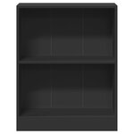 vidaXL Bibliothèque Noir 60x24x76 cm Bois d'ingénierie