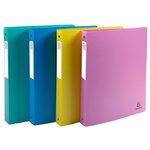 Classeur 4 Anneaux 30mm Polypropylène Forever Young - A4 Maxi - Couleurs Assorties - X 12 - Exacompta