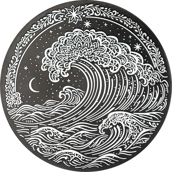Pièce de monnaie en Argent 5 Dollars g 31.1 (1 oz) Millésime 2026 WAVE