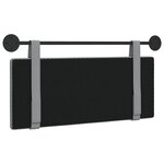 vidaXL Tête de lit suspendue Gris clair Tissu
