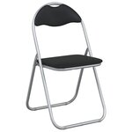 vidaXL Chaise pliante 2 Pièces Noir et gris 48 x 43 5 x 81 cm Simili cuir