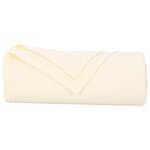vidaXL Jeté Crème 270 x 240 cm Toison