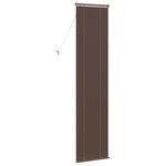 vidaXL Store Vénitien Réglable Marron foncé avec motif 213 x 40 cm PVC