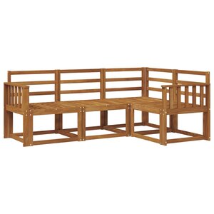 vidaXL Ensemble de canapés d'extérieur 4 pc Naturel