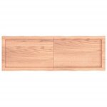 vidaXL Dessus de table bois massif traité bordure assortie