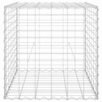 vidaXL Lit surélevé cube à gabion Fil d'acier 60x60x60 cm