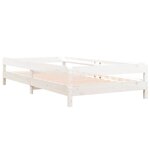 vidaXL Lit empilable sans matelas blanc 90x200 cm bois de pin massif