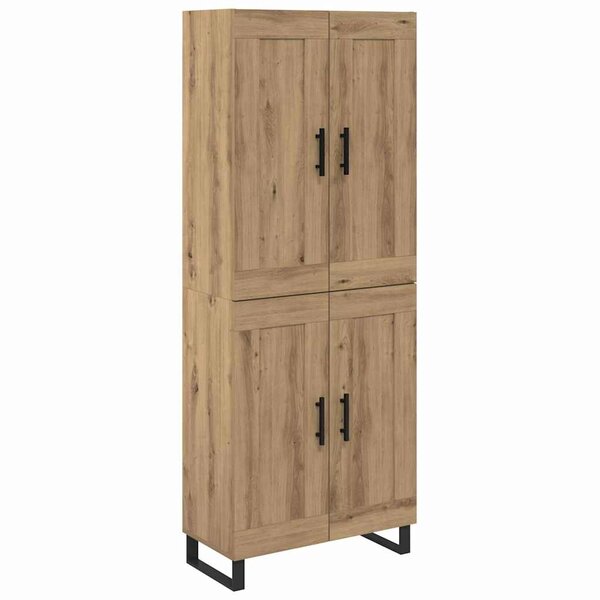 vidaXL Haut Armoire Chêne artisanal 69 5 x 34 x 180 cm