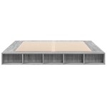 vidaXL Cadre de lit sans matelas sonoma gris 200x200 cm