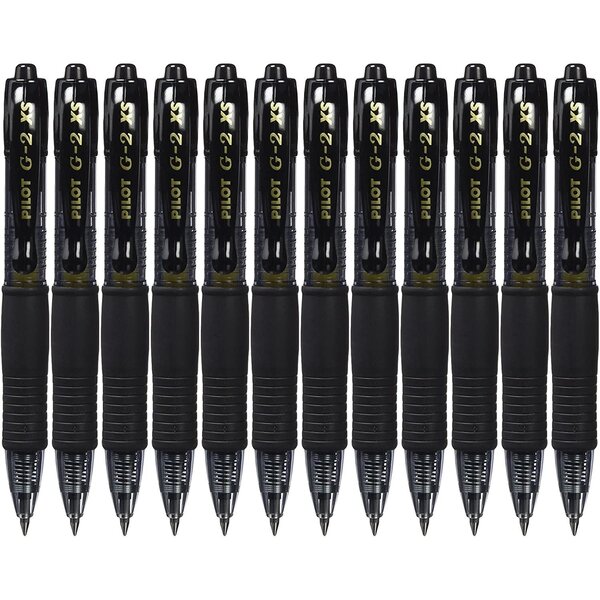 Mini Stylo roller Encre gel G2 XS7 PIXIE Tracé 0 4 mm (Bille 0 7mm) Noir x 12 PILOT