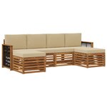 vidaXL Ensemble de canapés d'extérieur 5 pc