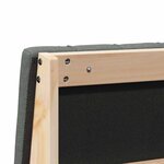 vidaXL Tête de lit capitonnée Gris foncé 80 cm Pin massif