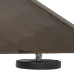 vidaXL Pied de table à manger en forme d'araignée  noir  120 x 68 x (72-73) cm  acier