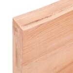vidaXL Étagère murale marron clair bois chêne massif traité