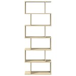 vidaXL Étagère séparatrice de pièce 6 niveaux chêne sonoma 70x24x193cm