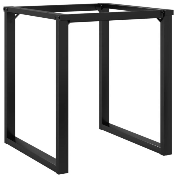 vidaXL Pieds de table à manger cadre en O 70x70x73 cm acier