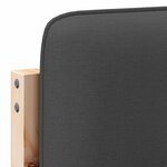 vidaXL Tête de lit capitonnée Brun et gris foncé 160 cm Pin massif