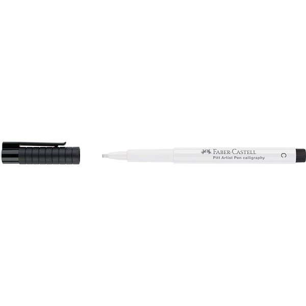 Feutre Pitt Artist Pen Calligraphie blanc FABER-CASTELL