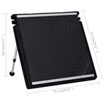 vidaXL Panneau de chauffage solaire à double piscine 150x75 cm