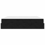 vidaXL Cadre de lit Noir 180 x 200 cm Velours