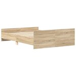 vidaXL Cadre de lit sans matelas chêne sonoma 150x200 cm