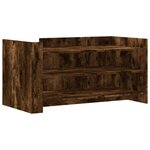vidaXL Table basse chêne fumé 100x50x50 cm bois d'ingénierie