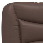 vidaXL Cadre de lit sans matelas Hvar marron 80x200 cm similicuir