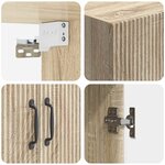 vidaXL Ensemble de Meubles 2 Pièces Chêne Sonoma Bois d'ingénierie