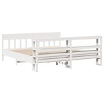 vidaXL Cadre de lit sans matelas blanc 180x200 cm bois massif de pin