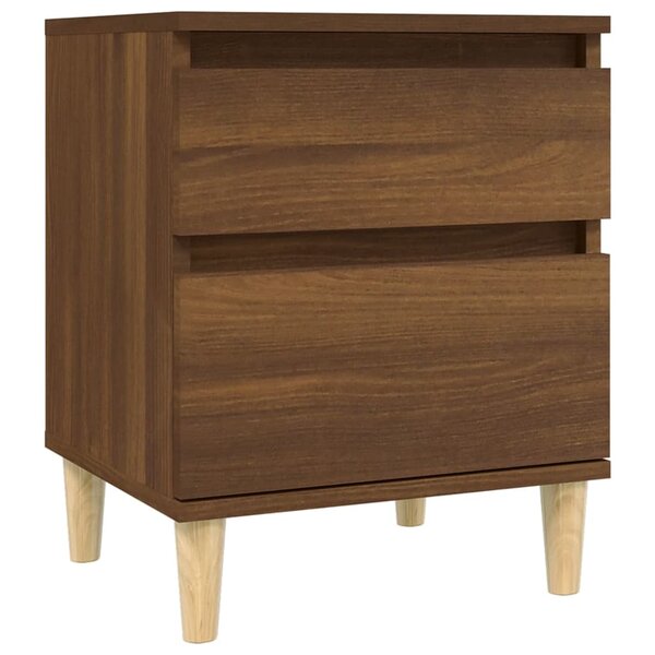 vidaXL Table de chevet Chêne marron 40x35x50 cm