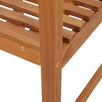 vidaXL Chaise d'angle en acacia massif pour le jardin
