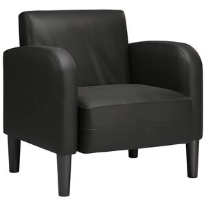 vidaXL Chaise de canapé avec accoudoirs noir 54 cm similicuir