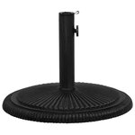 vidaXL Socle de parasol Noir 45x45x30 cm Fonte
