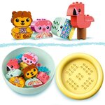 Lego 10966 duplo jouet de bain : l'île flottante des animaux  set baignoire pour bébés et enfants de 1.5+ ans