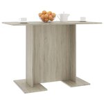 vidaXL Table de salle à manger Chêne sonoma 110 x 60 x 75 cm Aggloméré