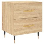 vidaXL Table de chevet chêne sonoma 40x35x47 5 cm bois d’ingénierie
