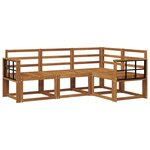 vidaXL Ensemble de canapés d'extérieur 4 pc Naturel