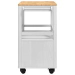 vidaXL Chariot de cuisine FLORO Blanc 72 5 x 45 x 80 cm