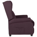 vidaXL Fauteuil inclinable Violet Tissu