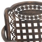 Chaises de jardin vidaXL 2 Pièces Aluminium moulé bronze