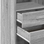 vidaXL Buffet haut sonoma gris 30x42 5x124 cm bois d'ingénierie
