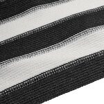 vidaXL Filet brise-vue anthracite et blanc 1 2x25 m PEHD 75 g/m²