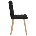 vidaXL Chaises à manger lot de 4 noir tissu
