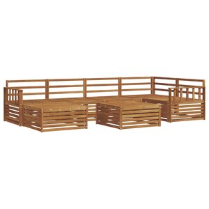 vidaXL Ensemble de canapés d'extérieur 7 pc Naturel