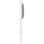 vidaXL Tête de lit capitonnée avec tête de lit Blanc 100 cm Pin massif