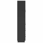 vidaXL Ensemble de Meubles 2 Pièces Noir 66 x 34 5 x 87 cm