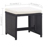 vidaXL Ensemble à manger d’extérieur 11 Pièces coussins résine tressée