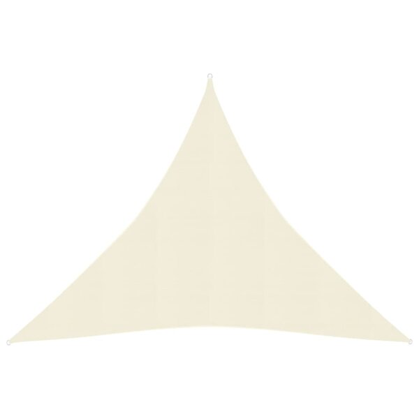 vidaXL Voile d'ombrage 160 g/m² Crème 6x6x6 m PEHD